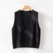 2026 New Australian Merino Pure Wool V-Neck Elegant Versatile Layered Knitted Vest Women's Sleeveless Jacket_ecoleips.com