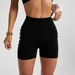 Spring And Summer New Shark Shorts GYM Fitness Iron Quick Drying High Waist Seamless Knitted Hole Fitness Shorts_ecoleips.com