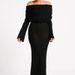2026 New French Beach Skirt, European And American Long Sleeve Knitted One Shoulder Dress, Long Skirt For Women_ecoleips.com