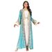 Modest Abaya Dress Exquisite Dubai Style Embellished Abaya Dress With Beaded Detailing - Elegant Muslim Evening Gown For Women_ecoleips.com