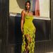 2025 Hot-Selling Women's Fashion Sexy Halter Neck Sleeveless Backless Irregular Dress Wholesale_ecoleips.com