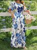 2025 Summer New European And American Women's Floral Art Print Elegant Dress_ecoleips.com