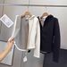 LU Series ~ Graphene Heating And Warmth ~ Super Flattering Slim Waist, Tailored, Fitted Hooded Double Zip Sweatshirt Jacket_ecoleips.com