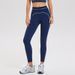 High Waist Nude Yoga Pants for Women Sports Training Fitness Hip Lift Pilates Outer Wear Fashionable Nine Point Cross Border_ecoleips.com