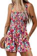 K Women's Casual Pleated Jumpsuit Square Neck Sleeveless Loose Shorts Beach Vacation Style_ecoleips.com