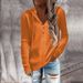 2026 New Striped Casual Hooded Sweater Loose Knitted Sweater Open Neck Long Sleeve Sweater Women_ecoleips.com