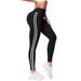 Women's Clothing High Waisted Women's Fleece-Lined High Waist Leggings With Side Stripes - Slim Fit, Tummy Control, Warm & Comfortable_ecoleips.com