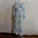 Women's Clothing Printed Chiffon See Through V Neck Long Sleeved Bohemian Dress_ecoleips.com