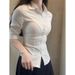 Women's Classic Fitted White Shirt JK Style Long Or Short Sleeve Top for Autumn And Winter_ecoleips.com