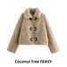 Women's Fleece Jacket Autumn Fashion Street Style With Rope Buckle Elegant Casual Outerwear For Daily Office_ecoleips.com