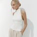 Women's Elegant Solid Color Halter Neck Backless Tank Top Sleeveless Slim Fit European American Style Summer New 2026_ecoleips.com