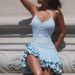 Summer New Women's Solid Color Sexy Halter Neck Single-Breasted Dress with Tie Waist Slimming Design for plus Size Clothing_ecoleips.com