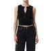 Cross-border Best-selling Buttoned Ribbed Sleeveless Knitted Vest, Sweet And Spicy Style, Niche Inner Wear,_ecoleips.com
