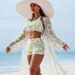 Women's Clothing New High End Fashion Sexy Ladies Three Piece Bikini Bikini Multi Color Printed Women's Swimsuit_ecoleips.com