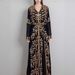 Modest Abaya Dress Luxury Embroidered Maxi Dress With Crystal Beading – Elegant V-Neck A-Line Gown For Women, Modest Long Sleeve Evening Dress_ecoleips.com