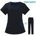Women's Beauty Salon Beautician Dental Oral Isolation Clothing Protective Clothing Short-sleeved Trousers Elastic Quick-drying Work Clothes_ecoleips.com