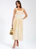 Mozision Elegant Satin Backless Midi Dress For Women High Quality Sundress Fashion Square Collar Sleeveless Loose Pleated Dress_ecoleips.com