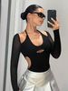 Sexy Hot Girl Backless Summer Thin Bodysuit European American Style Pure And Seductive Pure Color Women's Jumpsuit Romper_ecoleips.com