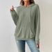 2026 Autumn Winter New Cross-Border European And American Women's Clothing Knitted Sweater Hooded Ribbed_ecoleips.com