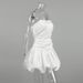 Women's Clothing Autumn And Winter White Fashion Thick Matte Satin Top Sexy Design Slim Fit Flower Bud Dress_ecoleips.com