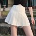 Pleated Skirt With Safety Shorts, Zipper & Button Front, Versatile Jk Uniform Skirt For Women And Girls_ecoleips.com