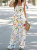 Printed Casual Two-Piece Vest With Elastic Waist Long Pants Women's Set_ecoleips.com