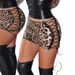 Women's Clothing New Sexy Nightclub Short Skirt Leopard Print High Waisted Tight Fitting Hot Girl Shorts Women's Bottoms_ecoleips.com