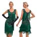 Women's Clothing Dance Skirt Round Neck Sequin Beaded Embroidery Tassel Vest Large Size Dress_ecoleips.com