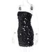 2025 Summer New Fashion Nightclub Sexy Sequin Strapless Slim Dress For Women Wholesale_ecoleips.com