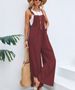 Women's Mid Waist Retro Style Solid Color Casual Pants Overalls Hot Selling European And American Trousers_ecoleips.com