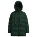 Premium Women's Long Down Coat With Detachable Hood, Warm Winter Jacket, Loose Fit, 95% Goose Feather Fill, Water-Resistant Nylon Shell_ecoleips.com