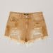 Vintage Distressed Denim Shorts For Women - High Waisted Ripped Jeans Shorts With Raw Hem - Trendy Streetwear Summer Hot Pants_ecoleips.com