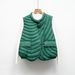 New Down Vest 90 Down Casual Autumn And Winter Light And Simple Solid Color Round Neck Loose Coat_ecoleips.com