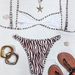 Zebra Print Strapback Bikini Swimsuit Set Women's Sexy Cross Border European American Style No Padded 206_ecoleips.com