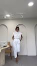 Summer Women's Fashion Belted High-Waist Slim Fit Pants Set - Elegant Office Wear With Adjustable Waistband, Polyester Blend, S-XXXL (White/Black/Red_ecoleips.com