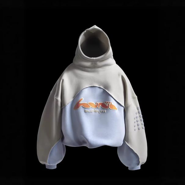 Women's American Trendy Casual Streetwear Hoodie Color Blocking Lettering And Foam Print Wholesale_ecoleips.com