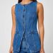 2025 Spring Summer New Independent Station European And American Fashion Sleeveless High Waist Loose Denim Shorts_ecoleips.com