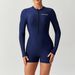 Aria Basics 2026 European And American Cross-border New Swimsuit, Foreign Trade One-piece Long-sleeve Zippered Surfing Suit With_ecoleips.com