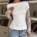 Women's Slim Fit Long Sleeve T-Shirt Lace Detail Blouse Sheer Panel Design Top_ecoleips.com
