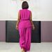 Women's Clothing Commuter Casual Round Neck Tie Sleeveless Cardigan Vest Wide Leg Pants Two Piece Set_ecoleips.com