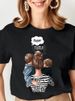 European And American Cross-border Foreign Trade Wholesale Clothing Mother's Day Collection Round-neck Plus-size_ecoleips.com