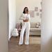 Women's Autumn Winter Knitted Cotton Long Sleeve Pant Set Trendy Independent Website Russian WISH Cross Border European American Style_ecoleips.com