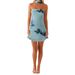 Fashion Floral Printed Scarf Mini Dress For Women Summer Sweet And Stylish New Arrival Women's Clothing_ecoleips.com