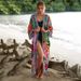 Floral & Animal Print Rayon Beach Cover-Up – Lightweight Kimono Wrap Dress With Tropical & Abstract Designs (16 Styles, One Size)_ecoleips.com