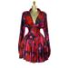 Women’s Clothing Spring New Style Elegant Printed V Neck Backless High Waist Dress Short Skirt_ecoleips.com