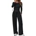 Aria Basics Aria Basics 2026 European American Cross-border Fashion Casual Sports Autumn And Winter Solid Color Drawstring Long-sleeve Women's_ecoleips.com