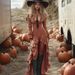 Women's Bohemian Style Pleated Ruffle Dress Long Sleeved Irregular V Neck_ecoleips.com