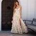 Women's Clothing Popular Sexy Printed Floral Long Dress_ecoleips.com