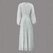 Muslim Dress Women Floral Print Chiffon Maxi Dress With Belt – Elegant Modest Dress For Women (Light Blue, S-Xxl, Breathable & Flowery)_ecoleips.com