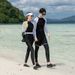 Aria Basics New Couple's Swimwear For Men Women, Two-piece Long-sleeve And Long-pants Set, Tummy-concealing, Slimming, Conservative_ecoleips.com